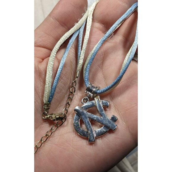 North Carolina State Blue And Silver Tone Pendant Necklace - Picture 3 of 7